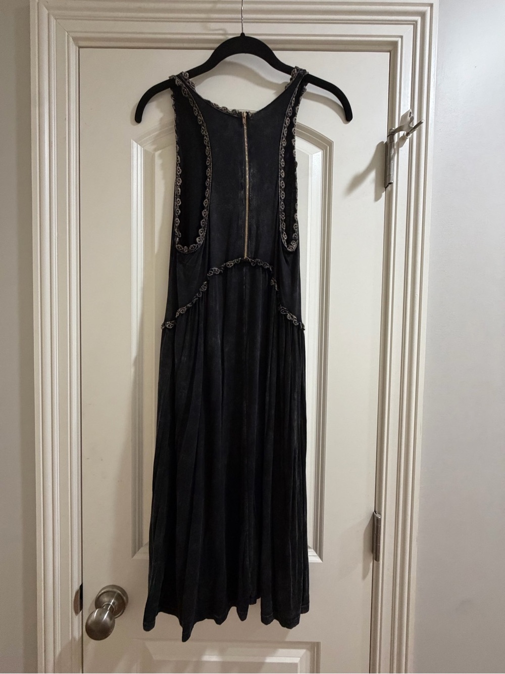 Sleeveless Black Embellished Mini Dress